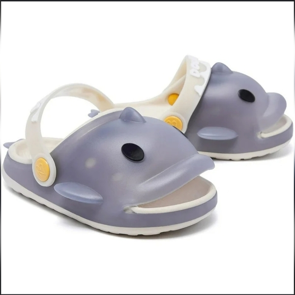 Engtoy Light Up Shark/Dolphin Slides Size 11-13 Unisex - Picture 1 of 6